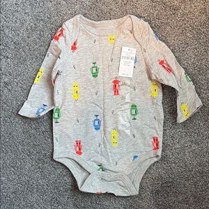 Robot Print Baby Onesie